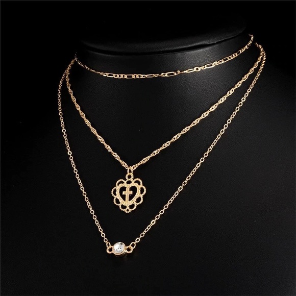 Layered Pendant Choker - Picture 6 of 7